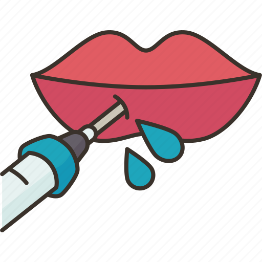 Lips, filler, mouth, injection, augmentation icon - Download on Iconfinder