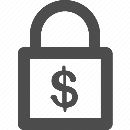 Coin, dollar, lock, money, protect, safety icon - Download on Iconfinder