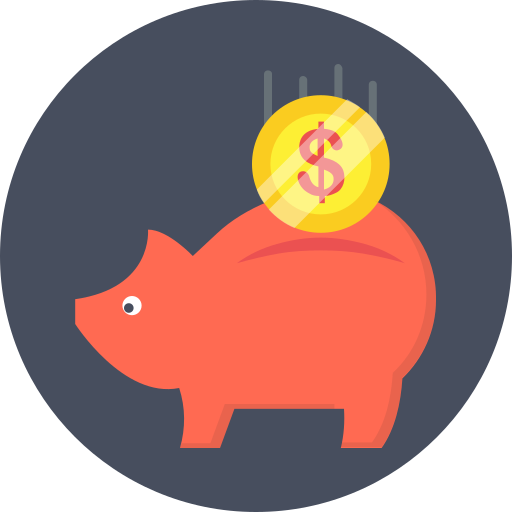 Coin, dollar, investment, piggy bank icon - Free download
