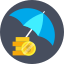 dollar, finance, investment, safe, security, umbrella 