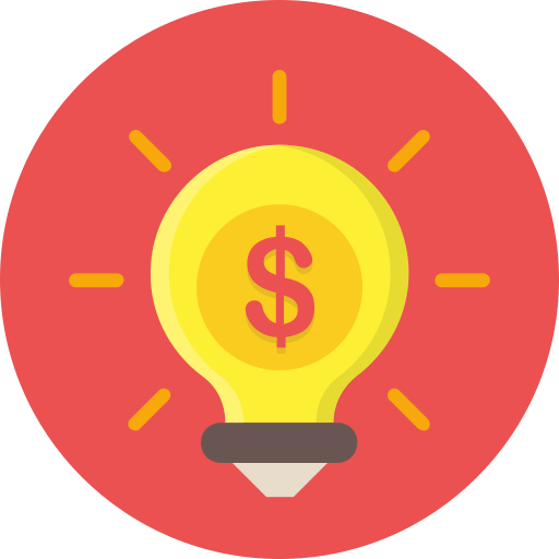 Bulb, dollar, financial, idea, light, mone, money icon - Free download