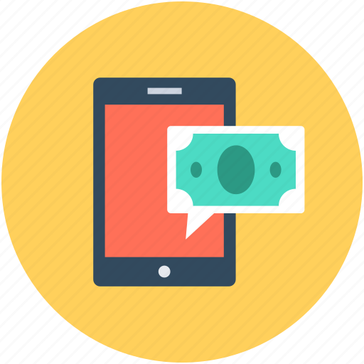 Banknote, m commerce, mobile, mobile banking, online payment icon - Download on Iconfinder