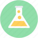 conical flask, flask, lab experiment, lab flask, research