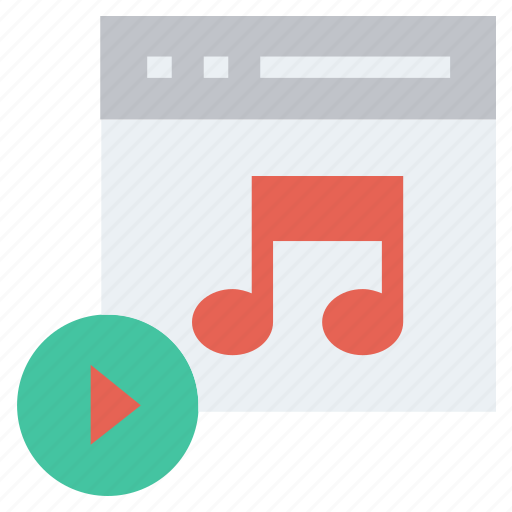 Business, finance, media play, music note, webpage, website icon - Download on Iconfinder