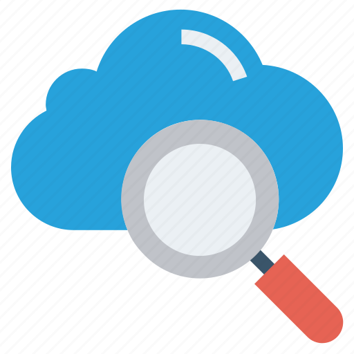 Business, cloud, finance, find, magnifier, searching, view icon - Download on Iconfinder