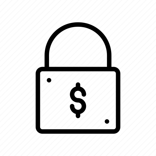 Dollar, money, padlock, private, secure icon - Download on Iconfinder
