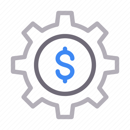 Cogwheel, currency, dollar, gear, money icon - Download on Iconfinder