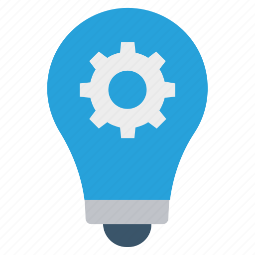 Bulb, cogwheel, concept, finance, gear, idea, light icon - Download on Iconfinder