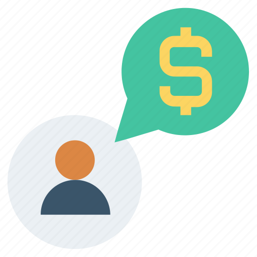 Chat, communication, dollar, finance, money, people, user icon - Download on Iconfinder