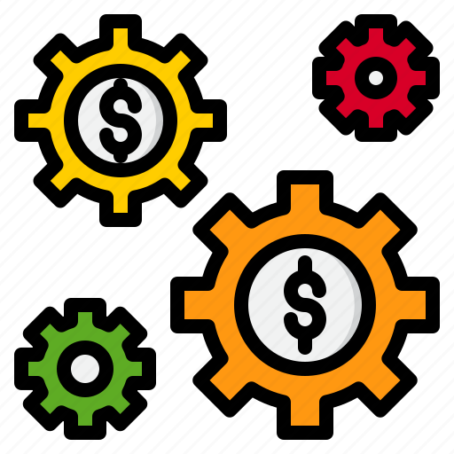 Business, currency, finance, gear, money icon - Download on Iconfinder