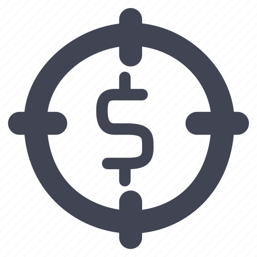 Dollar, finance, money, target, business, currency icon - Download on Iconfinder