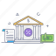 bank, bank building, bank structure, depository home, central bank 
