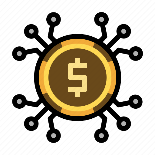 Digital money, digital currency, dollar, coin, currency icon - Download on Iconfinder