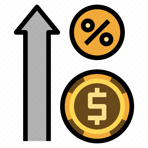 Floating interest, finance, banking, percentage, fixed interest rate icon - Download on Iconfinder