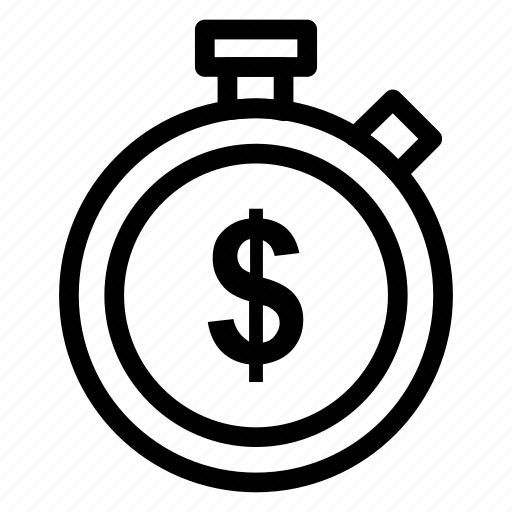 Chronometer, dollar, money, stopwatch icon icon - Download on Iconfinder