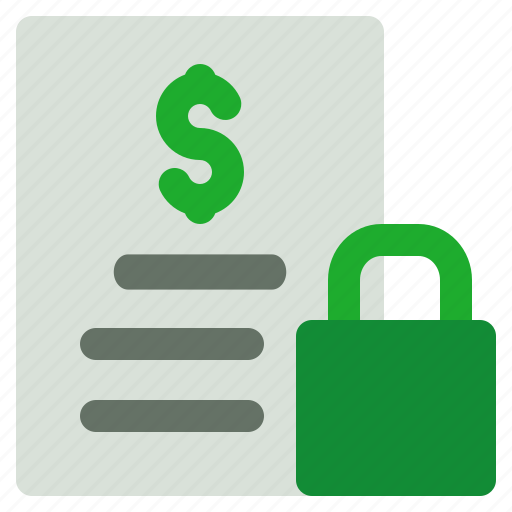 Financial, document, security, finance, secure, protection, lock icon - Download on Iconfinder