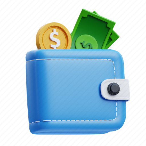 Finance wallet, wallet, finance, money, shopping 3D illustration - Download on Iconfinder