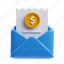 finance mail, mail, dollar, finance, message, envelope, business 
