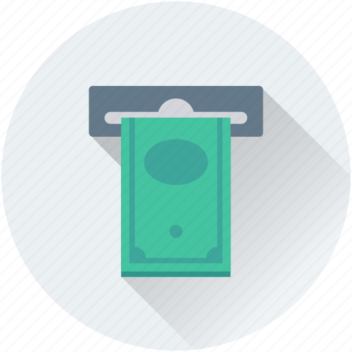 Atm, atm withdrawal, banknote, cash withdrawal, transaction icon - Download on Iconfinder