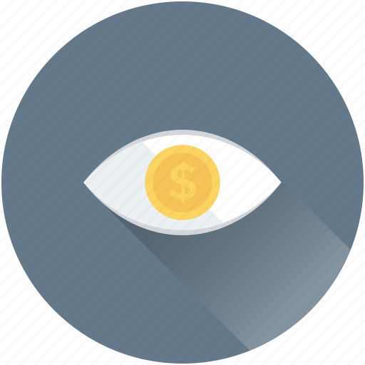 Dollar, eye, promotion, visibility, watch icon - Download on Iconfinder