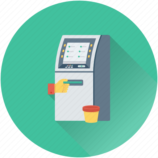 Atm, atm machine, automated teller machine, cash line, cash machine icon - Download on Iconfinder