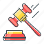 auction, hammer, judicature, law, tool 