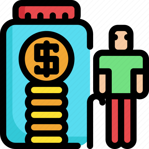 Finance, financial, investment, man, money, old, saving icon - Download on Iconfinder