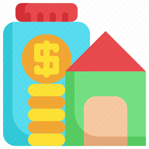Building, finance, financial, house, investment, money, saving icon - Download on Iconfinder