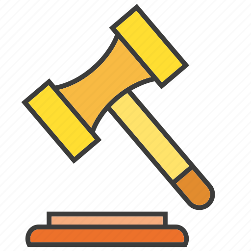 Bid, gavel, hammer, judge, judgment, law, legal icon - Download on Iconfinder