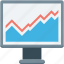 bar chart, monitor, online analytics, online graph, online infographics 