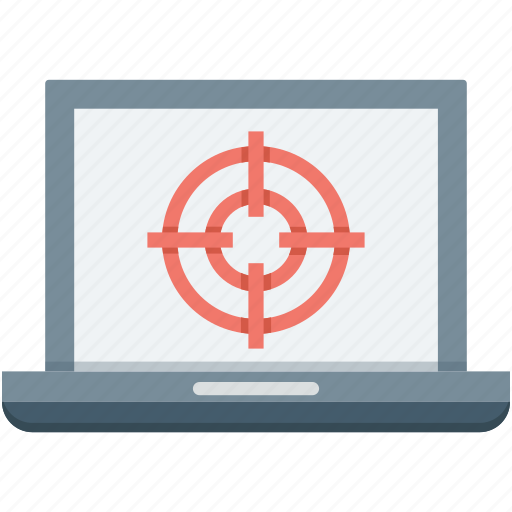 Aim, crosshair, goal, laptop, target icon - Download on Iconfinder