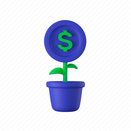 Plant, dollar, growth, finance, tree, flower, money icon - Download on Iconfinder