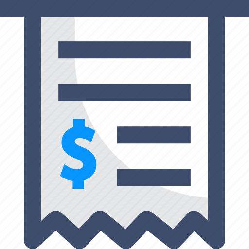 Bill, dollar, invoice, payment, receipt icon - Download on Iconfinder