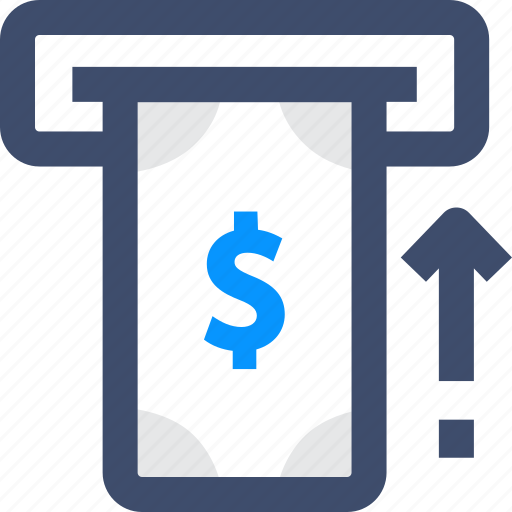 Bank, cash, cash withdrawal, dollar, money icon - Download on Iconfinder