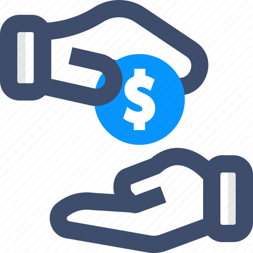Coin, give, hand, loan, money icon - Download on Iconfinder