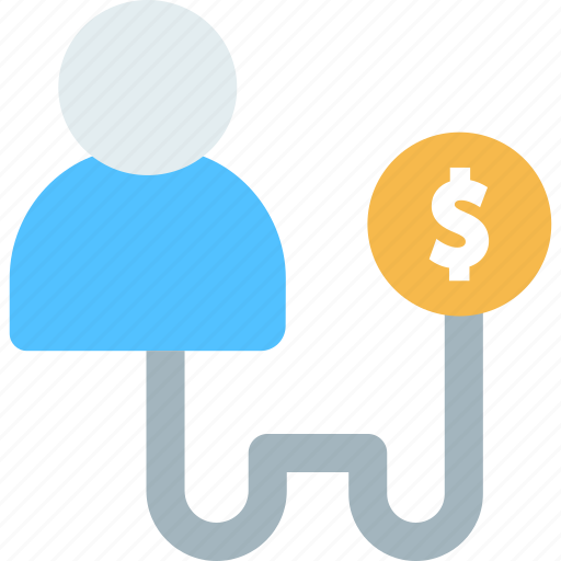 Budget, coin, debt, user, worker icon - Download on Iconfinder