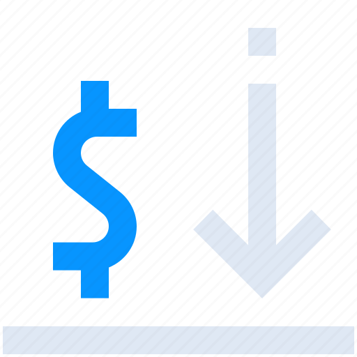 Business, dollar, down, finanse, low, sales icon - Download on Iconfinder