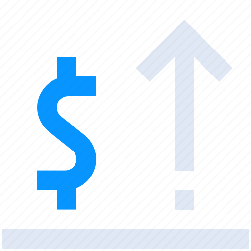 Arrow, business, dollar, finanse, sales, up, value icon - Download on Iconfinder