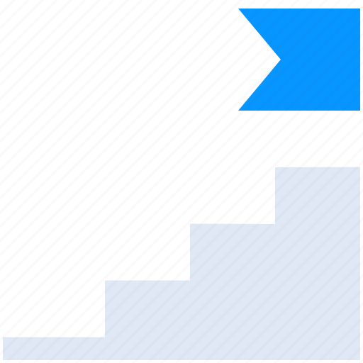 Flag, graph, idea, stairs, start, startup, success icon - Download on Iconfinder