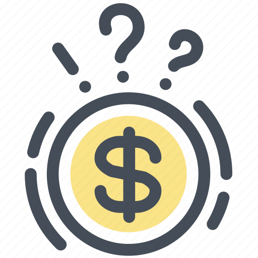 Ask, banking, bill, mark, money, paper, question icon - Download on Iconfinder