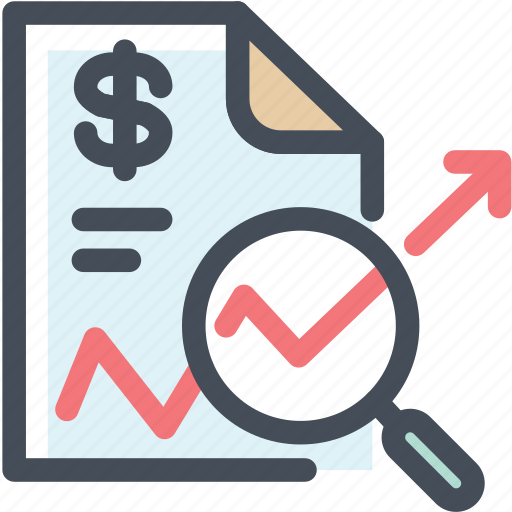 Business, document, explore, magnifier, report, sales, statistics icon - Download on Iconfinder