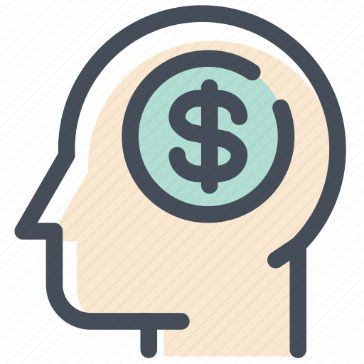 Coin, dollar, head, investment, mind, money, startup icon - Download on Iconfinder
