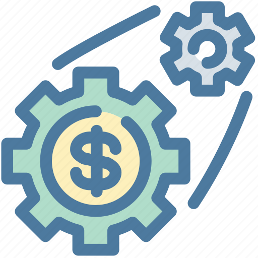 Business, dollar, gear, investment, manage, management, settings icon - Download on Iconfinder