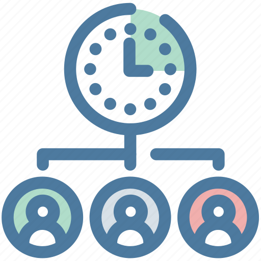 Clock, itteraction, manage, management, team, time, work icon - Download on Iconfinder