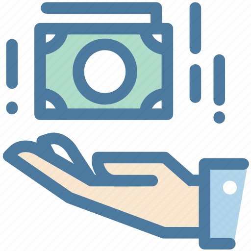 Business, cash, deposit, dollar, hand, money, pay icon - Download on Iconfinder