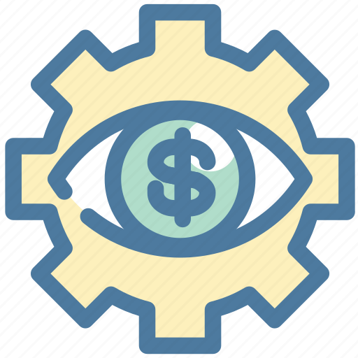 Dollar, eye, money, setting, vision icon - Download on Iconfinder