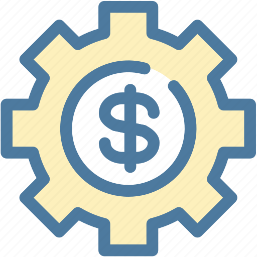 Business, dollar, gear, investment, manage, management, settings icon - Download on Iconfinder