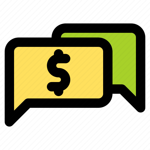 Dollar, chat, talk, money, finance, business icon - Download on Iconfinder