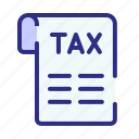 tax, bill, invoice