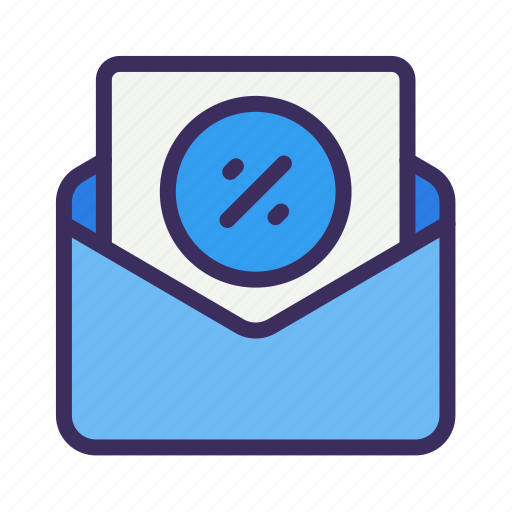 Discount, sales, envelope icon - Download on Iconfinder